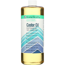 Load image into Gallery viewer, HOME HEALTH: Castor Oil Cold Pressed and Cold Processed, 32 Oz