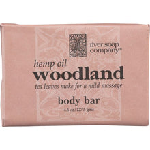 Load image into Gallery viewer, RIVER SOAP COMPANY: Hemp Oil Woodland Body Bar, 4.5 oz