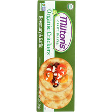Load image into Gallery viewer, MILTONS: Organic Rosemary & Garlic Crackers, 6 oz