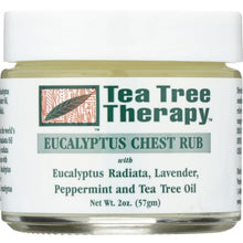 Load image into Gallery viewer, TEA TREE THERAPY: Eucalyptus Chest Rub, 2 oz