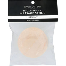 Load image into Gallery viewer, EVOLUTION SALT: Himalayan Salt Massage Stone Round Flat, 10 oz