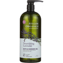 Load image into Gallery viewer, AVALON ORGANICS: Bath & Shower Gel Lavender, 32 oz