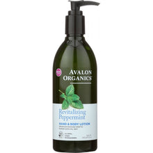Load image into Gallery viewer, AVALON ORGANICS: Hand & Body Lotion Peppermint, 12 oz