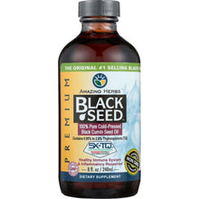 Load image into Gallery viewer, AMAZING HERBS: Black Seed Cold-Pressed Oil, 8 oz