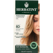 Load image into Gallery viewer, HERBATINT: Permanent Hair Color Gel 8D Light Golden Blonde, 4.56 oz