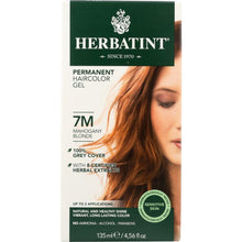 Load image into Gallery viewer, HERBATINT: Permanent Hair Color Gel 7M Mahogany Blonde, 4.56 oz