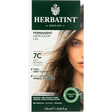 Load image into Gallery viewer, HERBATINT: Hair Color 7C Ash Blonde, 4.56 oz