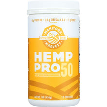 Load image into Gallery viewer, MANITOBA HARVEST: Hemp Pro 50 Plant Based Protein Supplement, 16 oz