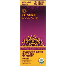Load image into Gallery viewer, DESERT ESSENCE: Organic Coconut and Jojoba Oil, 4 oz