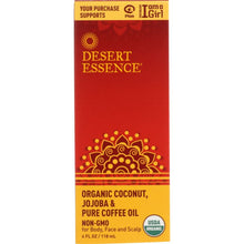 Load image into Gallery viewer, DESERT ESSENCE: Organic Coconut Jojoba Oil and Coffee Oil, 4 oz
