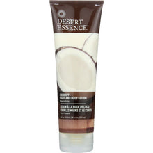 Load image into Gallery viewer, DESERT ESSENCE: Organics Hand and Body Lotion Coconut, 8 oz