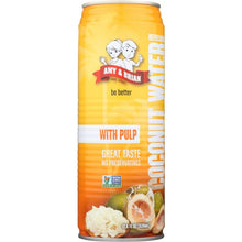 Load image into Gallery viewer, AMY AND BRIAN: Coconut Juice with Pulp, 17.5 oz