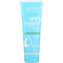 Load image into Gallery viewer, ALBA BOTANICA: Natural Very Emollient Cream Shave Unscented, 8 oz