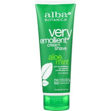 Load image into Gallery viewer, ALBA BOTANICA: Very Emollient Cream Shave Aloe Mint, 8 Oz
