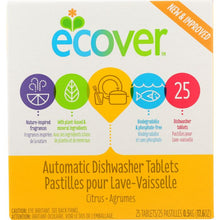 Load image into Gallery viewer, ECOVER: Automatic Dishwasher Tablets Citrus Scent 25 Tablets, 17.6 oz