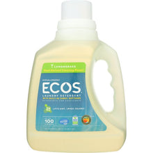 Load image into Gallery viewer, EARTH FRIENDLY: Ecos 2x Ultra Laundry Detergent Lemongrass, 100 oz