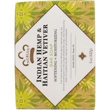 Load image into Gallery viewer, NUBIAN HERITAGE: Bar Soap Indian Hemp and Haitian Vetiver Soap w/ Neem, Oil 5 oz