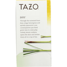 Load image into Gallery viewer, TAZO: Tea Green Zen, 1.5 oz