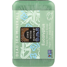 Load image into Gallery viewer, ONE WITH NATURE: Triple Milled Soap Bar Eucalyptus Argan Oil + Shea Butter, 7 oz