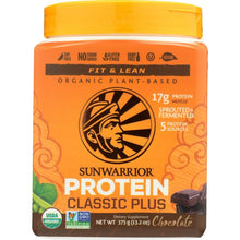 Load image into Gallery viewer, SUNWARRIOR: Protein Powder Classic Plus Chocolate, 375 gm