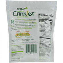 Load image into Gallery viewer, SPROUT: Organic Crinklez Popped Veggie Snack Cheesy Spinach, 1.5 oz