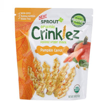Load image into Gallery viewer, SPROUT: Organic Crinklez Popped Veggie Snack Pumpkin Carrot, 1.5 oz