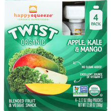 Load image into Gallery viewer, HAPPY KID: Twist Organic Apple Kale and Mango 4 Packs, 12.68 oz