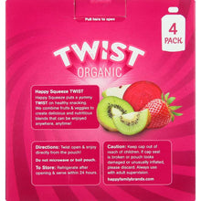 Load image into Gallery viewer, HAPPY KID: Twist Organic Apple Beet Strawberry and Kiwi 4 Packs, 12.68 oz