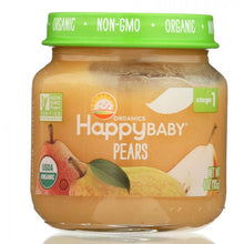 Load image into Gallery viewer, HAPPY BABY: Stage 1 Pears Baby Snack in Jar, 4 oz