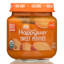 Load image into Gallery viewer, HAPPY BABY: Stage 1 Sweet Potatoes Baby Food in Jar, 4 oz