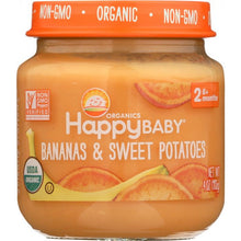 Load image into Gallery viewer, HAPPY BABY: Stage 2 Bananas and Sweet Potatoes, 4 oz