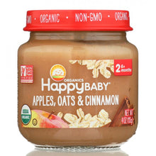 Load image into Gallery viewer, HAPPY BABY: Stage 2 Apples, Oats and Cinnamon, 4 oz