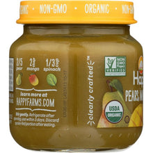 Load image into Gallery viewer, HAPPY BABY: Stage 2 Pears Mangos and Spinach, 4 oz