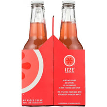 Load image into Gallery viewer, IZZE BEVERAGE: Sparkling Grapefruit Juice 4 count (12 oz each), 48 oz