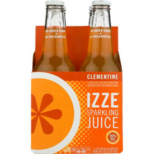 Load image into Gallery viewer, IZZE BEVERAGE: Sparkling Clementine Flavored Juice Beverage 4 count, 48 oz