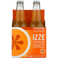 Load image into Gallery viewer, IZZE BEVERAGE: Sparkling Clementine Flavored Juice Beverage 4 count, 48 oz