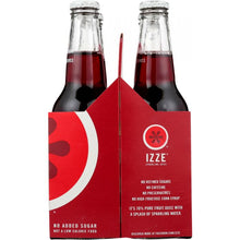 Load image into Gallery viewer, IZZE: Sparkling Pomegranate Flavored Juice Beverage 4 Count, 48 oz