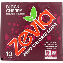 Load image into Gallery viewer, ZEVIA: Black Cherry Zero Calorie Soda 10 Pack, 120 fl oz