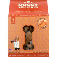 Load image into Gallery viewer, DOGGY DELIRIOUS: Dog Bone Sweet Potato, 16 oz