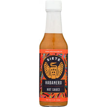 Load image into Gallery viewer, SIETE: Hot Habanero Sauce, 5 oz