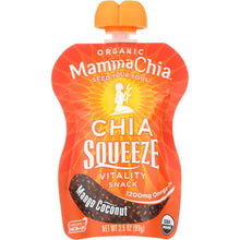 Load image into Gallery viewer, MAMMA CHIA: Squezze Vitality Snack Mango Coconut, 3.5 oz