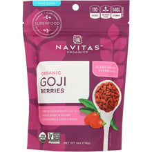Load image into Gallery viewer, NAVITAS: Organic Goji Berries, 4 Oz
