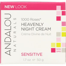 Load image into Gallery viewer, ANDALOU NATURALS: 1000 Roses Heavenly Night Cream Sensitive, 1.7 oz