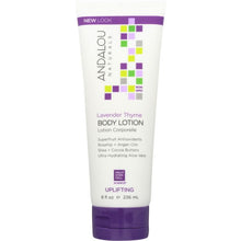 Load image into Gallery viewer, ANDALOU NATURALS: Body Lotion Refreshing Lavender and Thyme, 8 oz