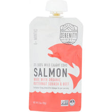 Load image into Gallery viewer, SERENITY KIDS: Salmon with Organic Butternut Squash & Beet Baby Food, 3.5 oz