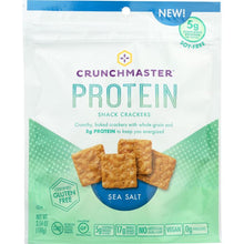 Load image into Gallery viewer, CRUNCHMASTER: Cracker Protein Sea Salt, 3.54 oz