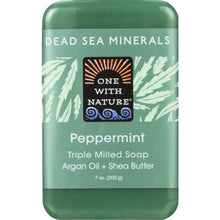 Load image into Gallery viewer, ONE WITH NATURE: Triple Milled Soap Peppermint, 7 oz