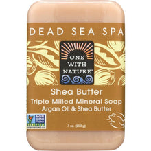 Load image into Gallery viewer, ONE WITH NATURE: Shea Butter Triple Milled Mineral Soap Bar, 7 oz