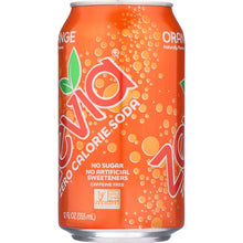 Load image into Gallery viewer, ZEVIA: All Natural Zero Calorie Soda Orange 6-12 fl oz, 72 fl oz