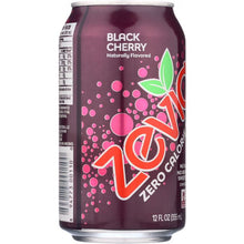 Load image into Gallery viewer, ZEVIA: All Natural Zero Calorie Soda Black Cherry 6-12 fl oz, 72 fl oz